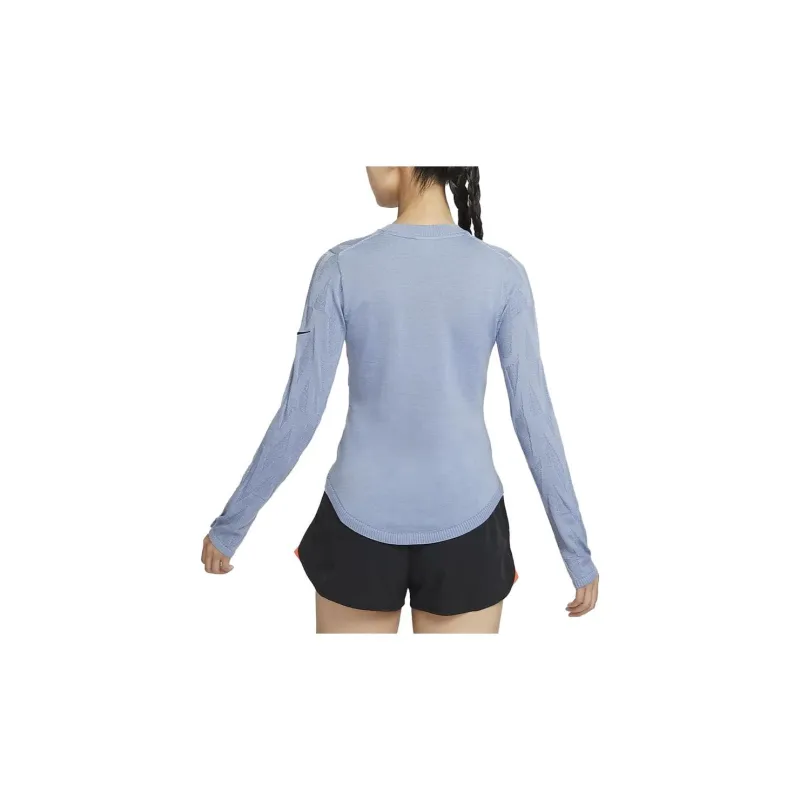 Nike T Shirts Women's Gray Slate Blue-1