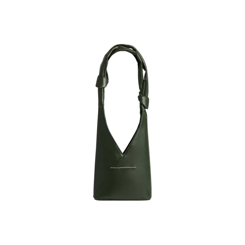 MM6 Maison Margiela Polyurethane Handbag, Shoulder Bag Women's Dark Green-2