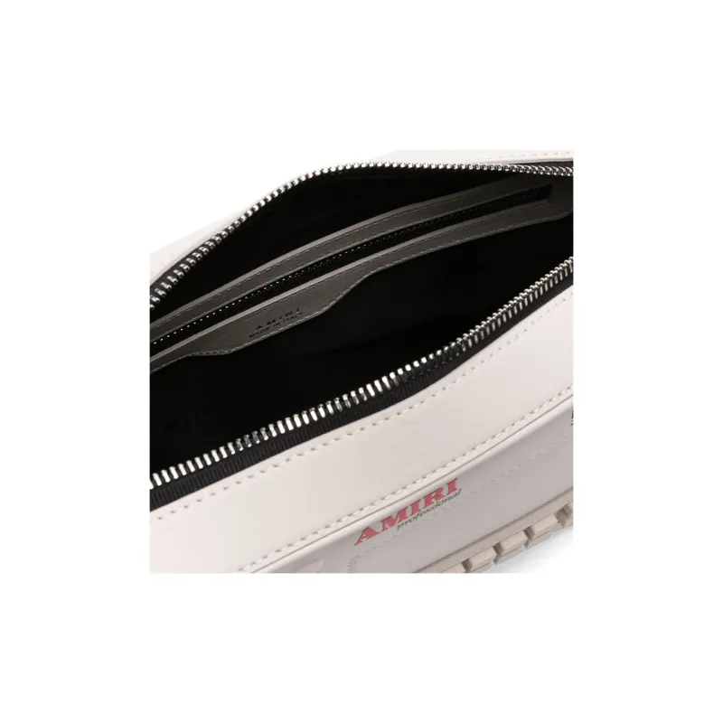 AMIRI Calfskin Messenger Bag Crossbody Bag Shoulder Bag Men's White-3