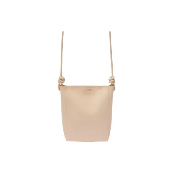 JIL SANDER Logo Printed Knot-Detailed Shoulder Bag