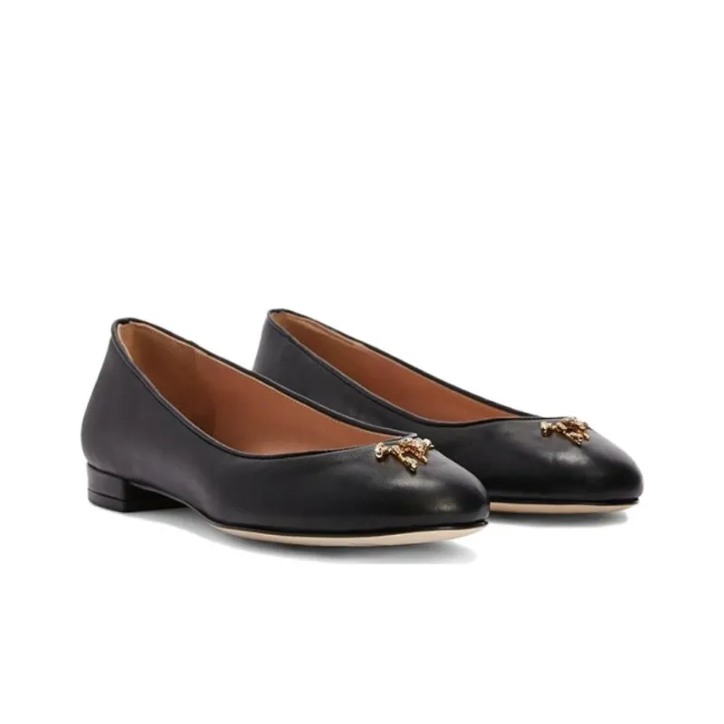 Giuseppe Zanotti Riziana Leather Ballerina Shoes Women's-2