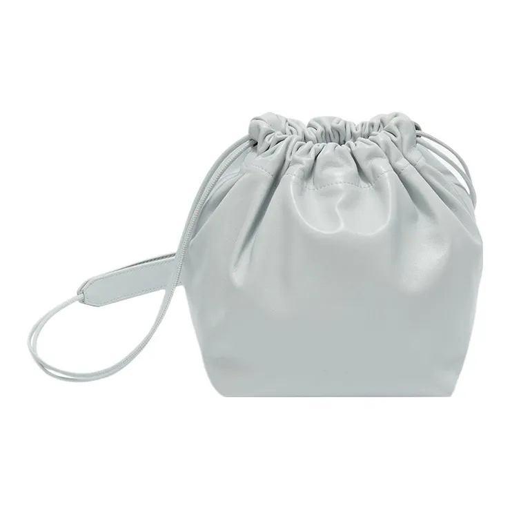 JIL SANDER Lambskin Shoulder Bag Crossbody Bag Small Size Women's Light Blue-0