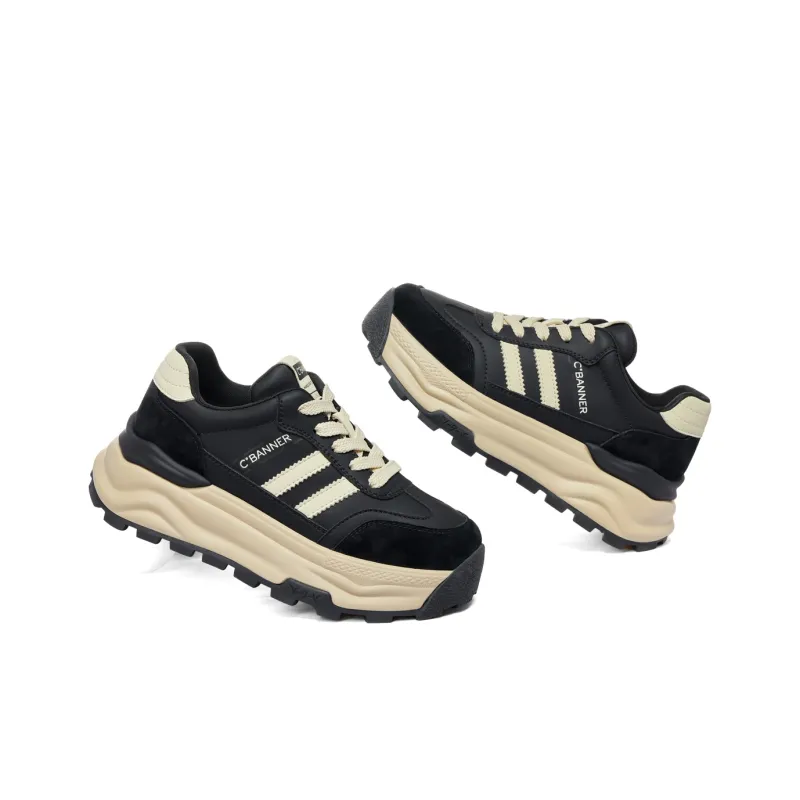 C°BANNER Low-Top Chunky Sneakers Women's Red Brown-14