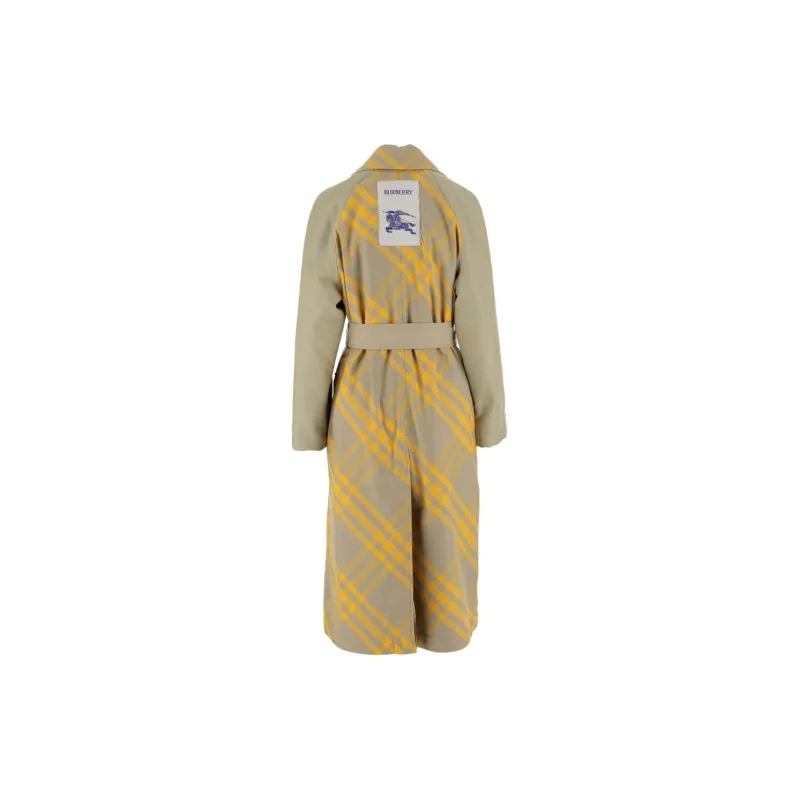 Burberry Checked Belted Waist Reversible Trench Coat-1