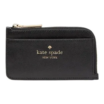 Kate Spade Leather Coin Purse, Card Holder Regular Women's Black