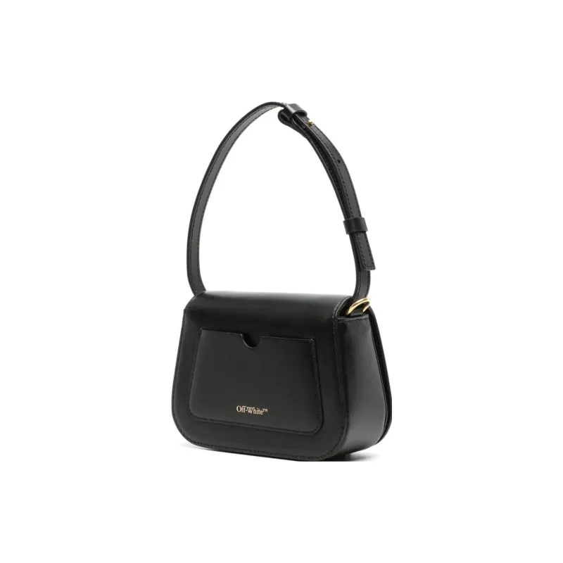 OFF WHITE Skeleton Binder Shoulder Bag Black-1