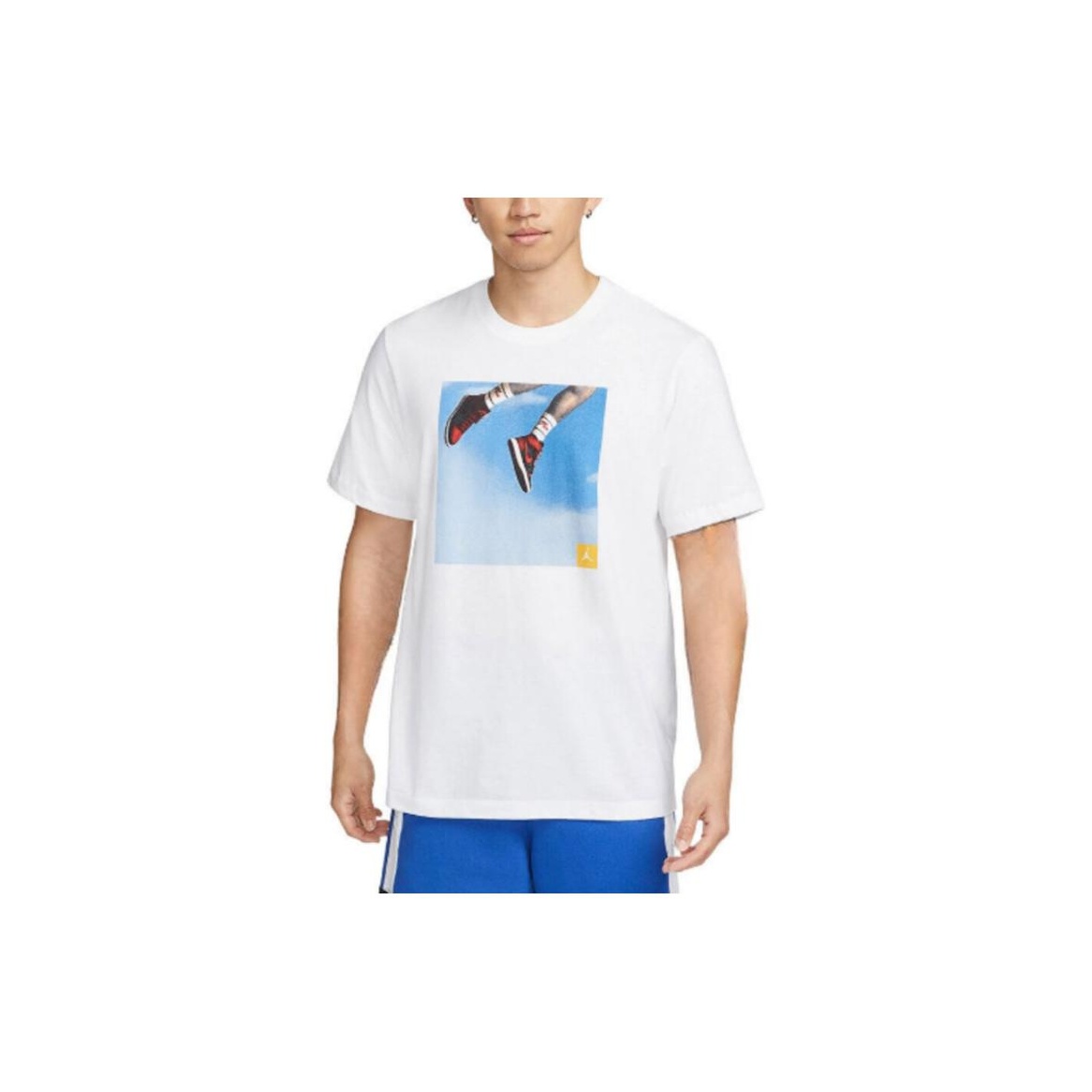 Blue and white jordan shirts online