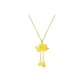 Good Fortune Lotus Necklace (Gold)