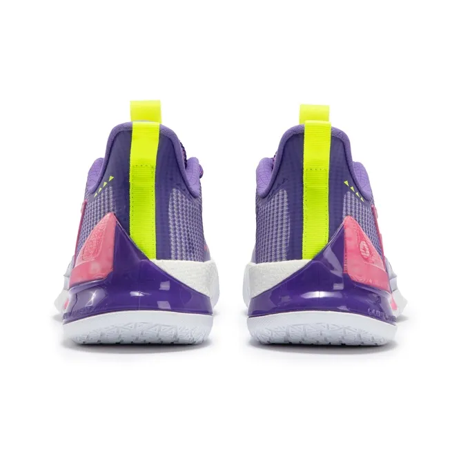 361° BIG3 4.0 PRO Purple MSI Cushioned Wear Resistant Slip Resistant Low Top Basketball Shoes Men's Ultraviolet White-3