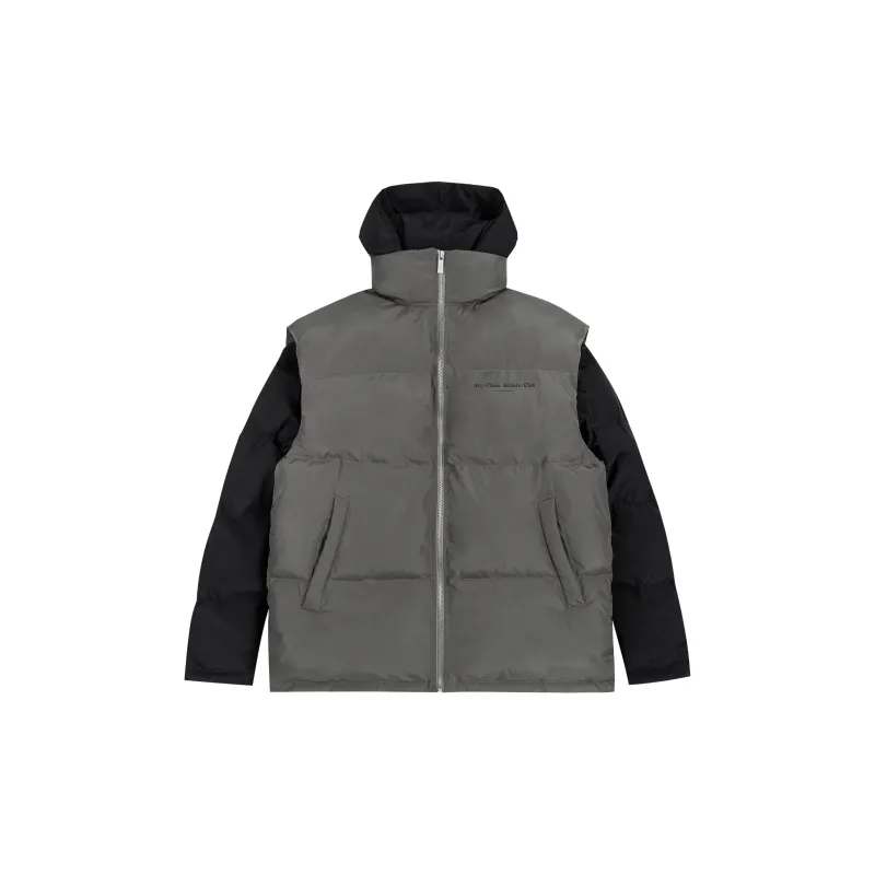 Atry Alphabet Slogan Series Puffer Jacket National Trend Minimalist Style Unisex Cold Resistant Coat Unisex-7