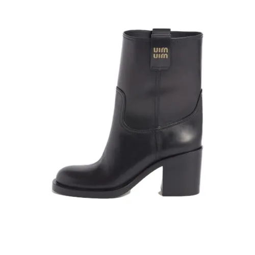 MIU MIU Ankle Boots Women's Black