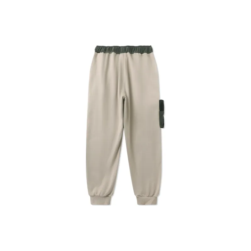 LAMLICKA Knitted Sweatpants Unisex Khaki-1