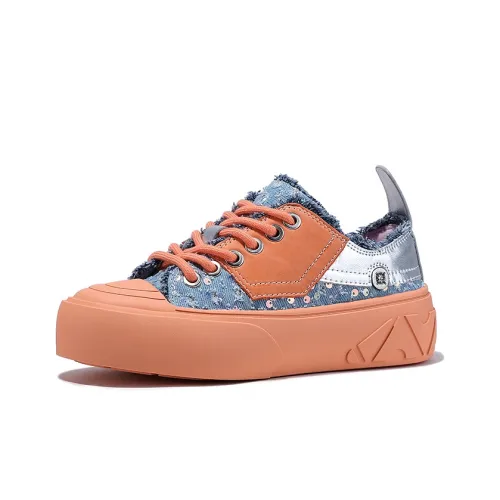 BELLALILY Low Top Skateboard Shoes 5cm Women's
