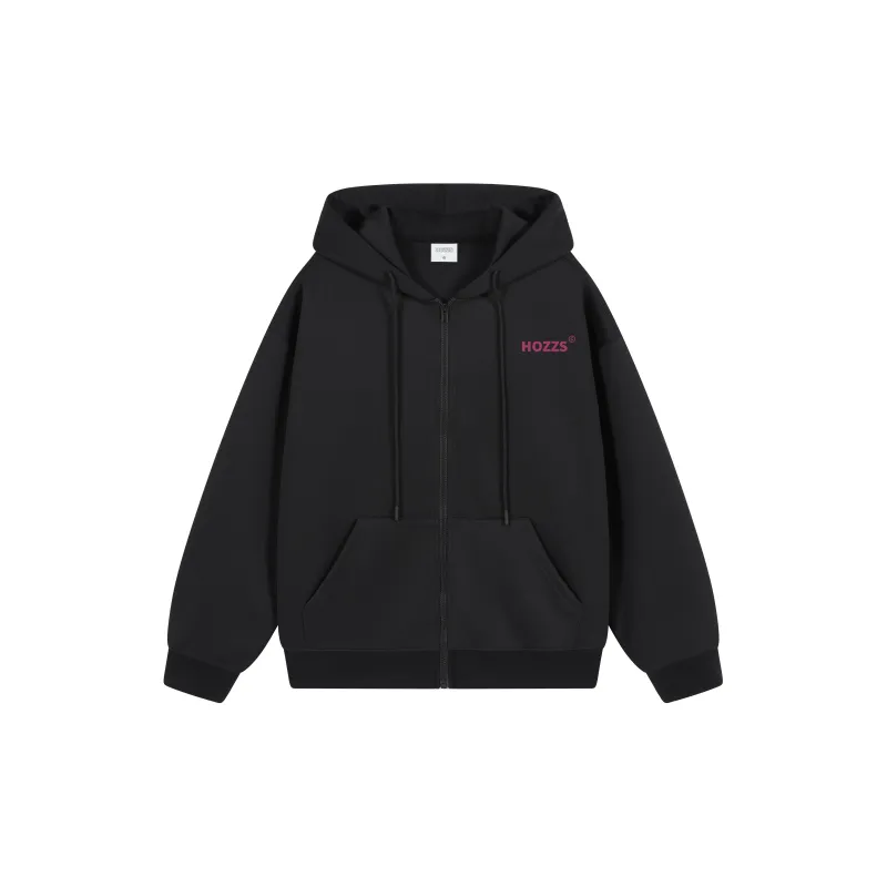HOZZS x WULIAOYUAN LIANMINGKUAN Hooded Fleece Lined Hoodies & Sweatshirts Unisex-1