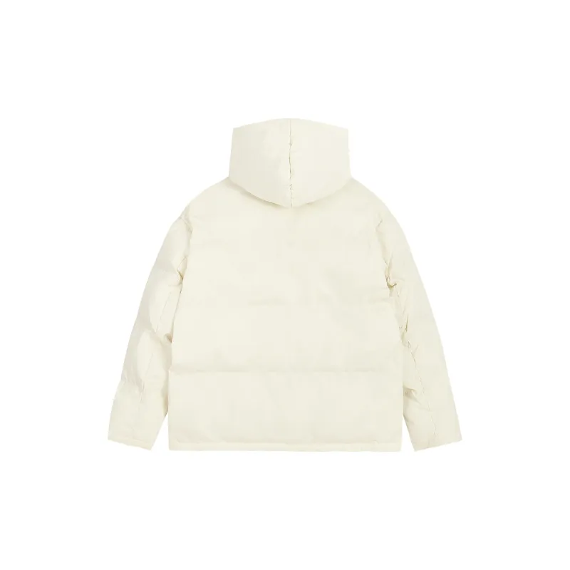 Atry Alphabet Slogan Series Puffer Jacket National Trend Minimalist Style Unisex Cold Resistant Coat Unisex-5