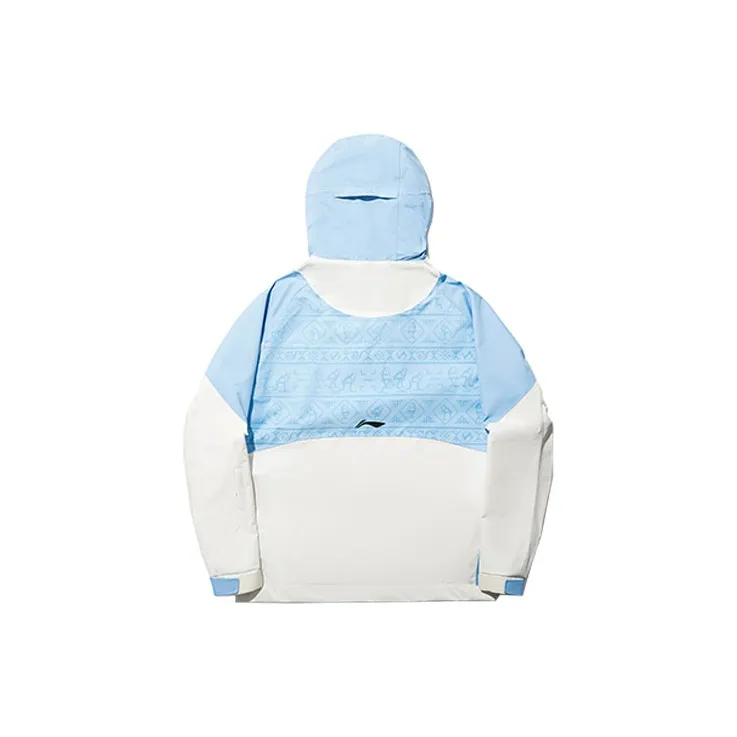 LiNing Trench Coat Unisex Blue White-1
