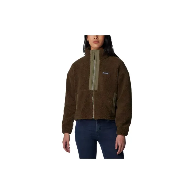 Columbia Windbreaker Jackets Women's Green-2