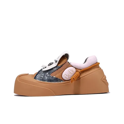 BELLALILY Slip Resistant Low Top Skateboard Shoes Women's