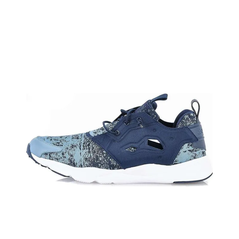 Reebok Furylite Durable Breathable Low Top Running Shoes Men's Blue-0
