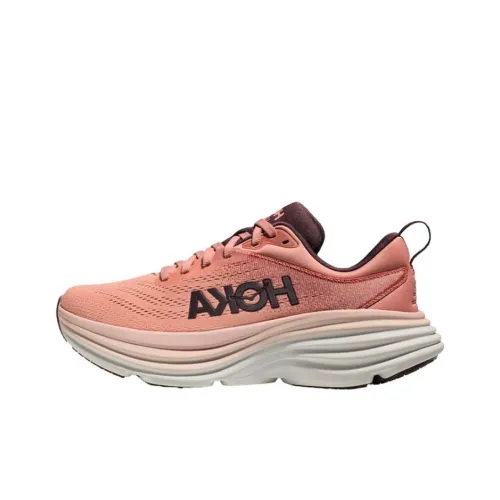 HOKA ONE ONE Bondi 8 Running Shoes Women's Low-Top Brick Red