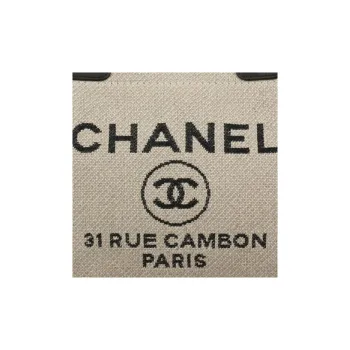 CHANEL 22SS Canvas With Leather Tote Bag, Shopping Bag, Shoulder Bag, Handbag Women's Panda Color Scheme