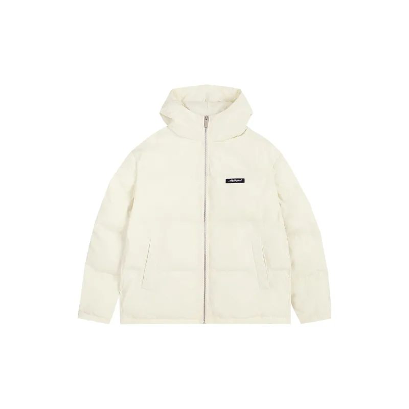 Atry Alphabet Slogan Series Puffer Jacket National Trend Minimalist Style Unisex Cold Resistant Coat Unisex-4