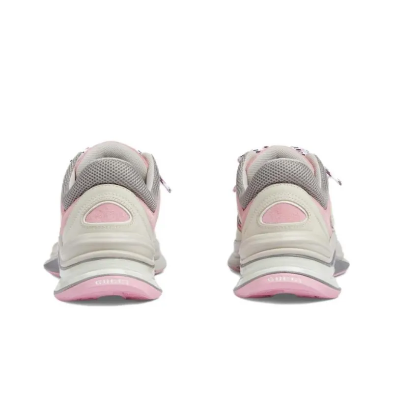 GUCCI Women's Run Sneaker 'Ivory Pink Grey' Women's-4