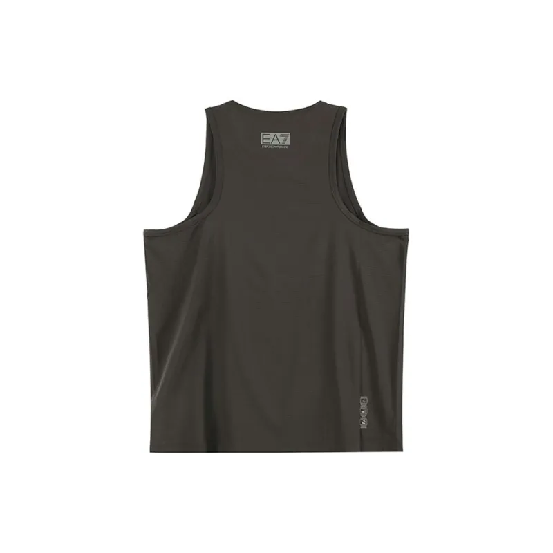 EMPORIO ARMANI EA7 SS23 Tank Top Men's Dark Gray Green-1