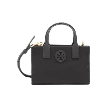 TORY BURCH Ella Nylon Tote Bag Shopping Bag Crossbody Bags Handbags Mini Women's Black