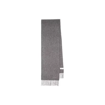 Paul Smith Embroidered-logo Cashmere Scarf