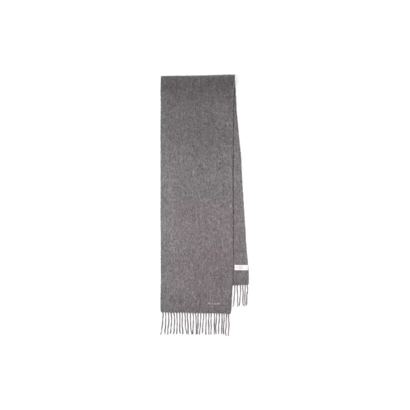 Paul Smith Embroidered logo Cashmere Scarf-0