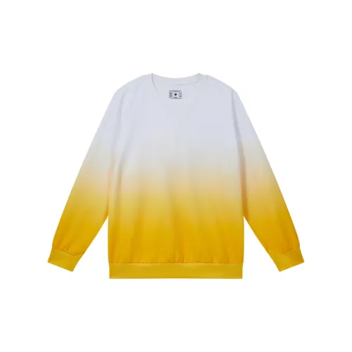 RIGORER Sweatshirts Unisex White/Yellow Gradient