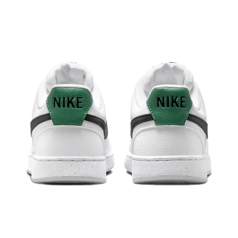 Nike Court Vision 1 Low Top Skateboard Shoes Men's White Green-3