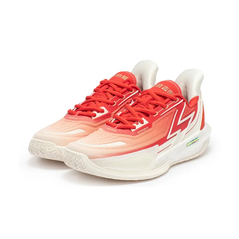 361° BIG3 4.0 Quick Pro Cushioning Anti-Slip And Wear-Resistant Low-Top Basketball Shoes Men's Red-2