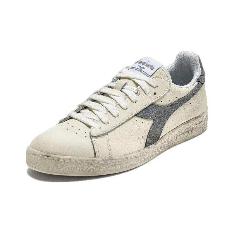 diadora Game Low Waxed Suede Pop 'White Ultimate Grey'-2