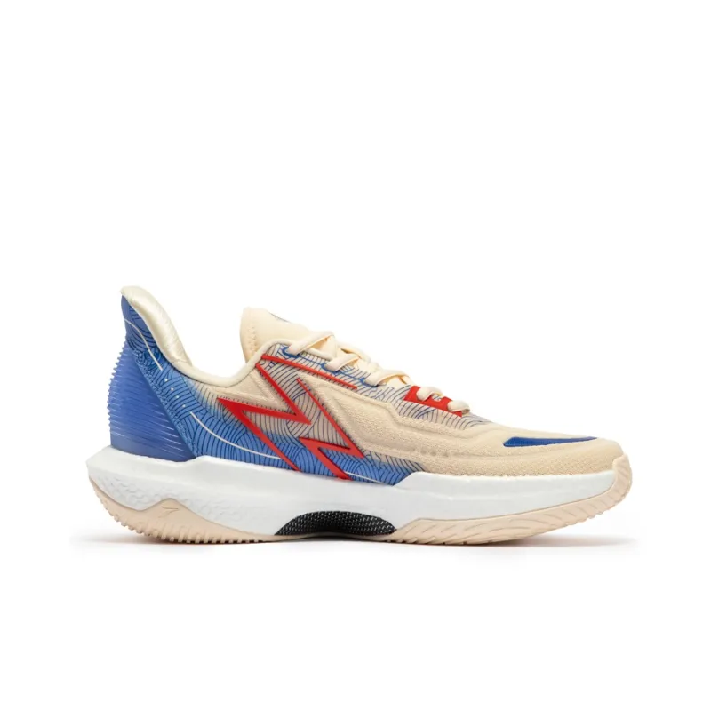 361° BIG3 4.0 Quick Pro Shore Cushioning Anti-Slip And Wear-Resistant Low-Top Basketball Shoes Men's White Blue-1