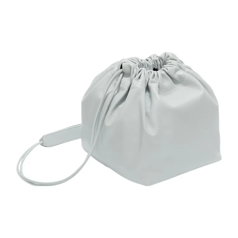 JIL SANDER Lambskin Shoulder Bag Crossbody Bag Small Size Women's Light Blue-1