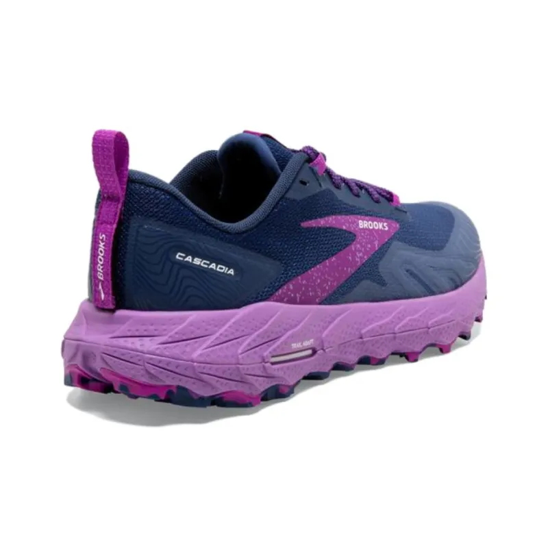 Brooks Women's Cascadia 17 'Navy Purple'-2