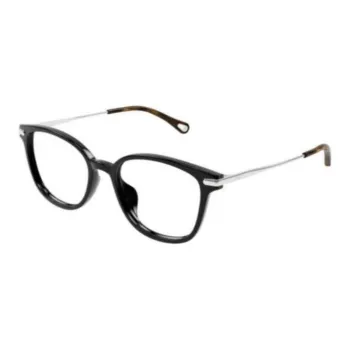 Chloe Acetate Irregular Shape Eyeglass Frames Men's Black