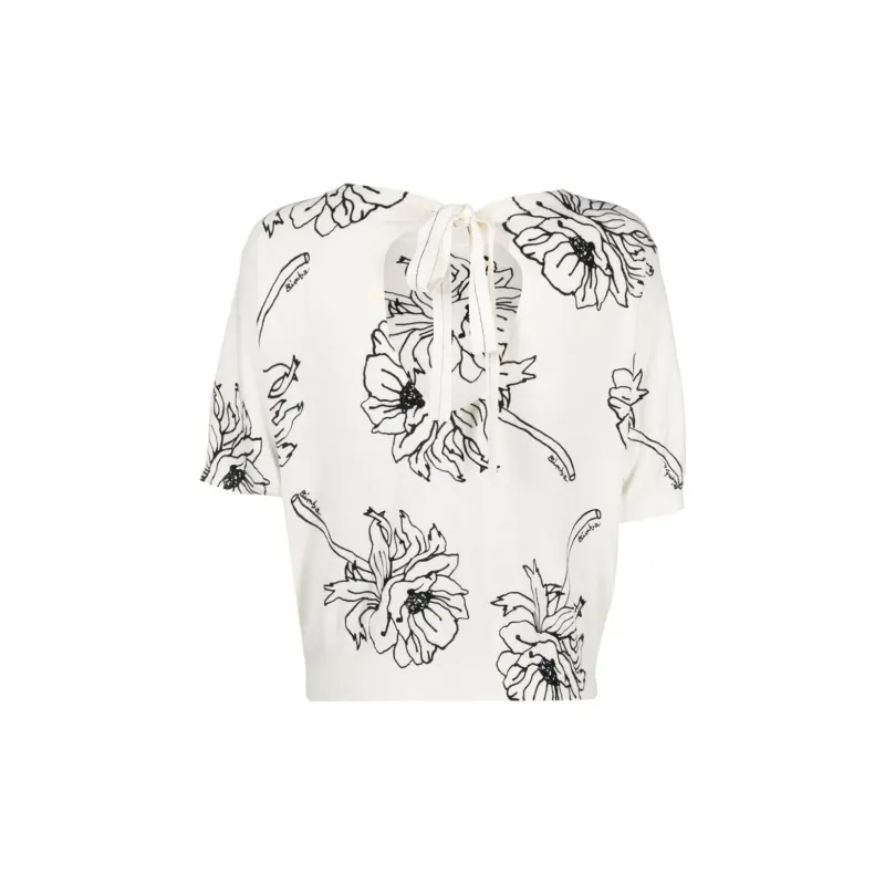 Bimba Y Lola T Shirts Women's White-1