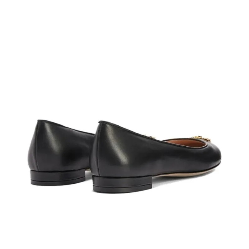 Giuseppe Zanotti Riziana Leather Ballerina Shoes Women's-3