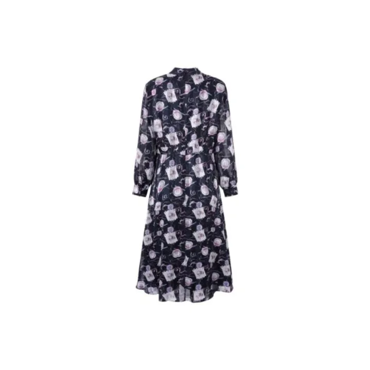 JZ. ANNAKRO Long Sleeved Dresses Women's Blossom Pink Red-1
