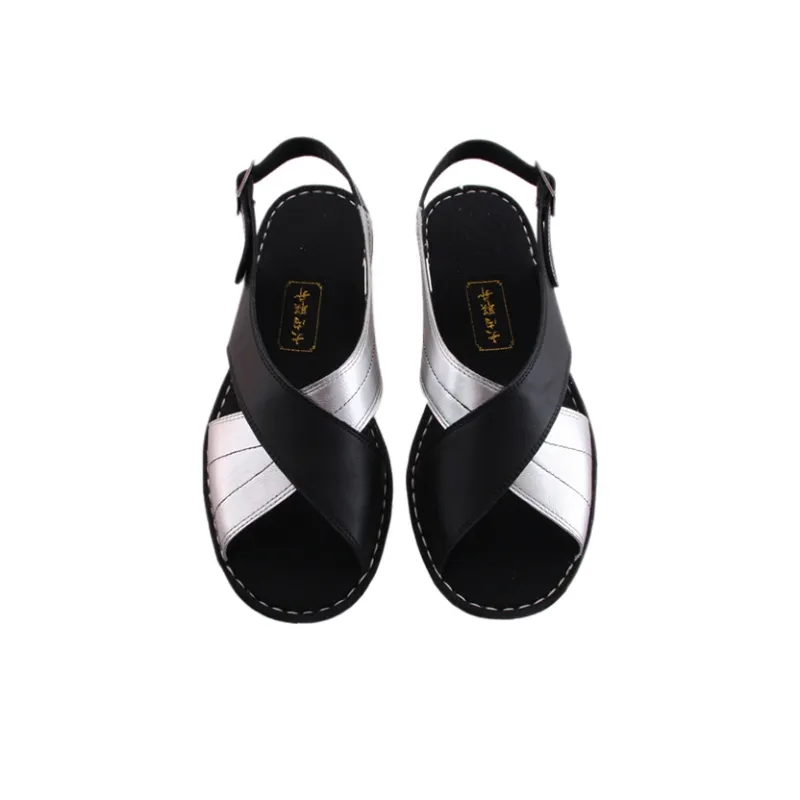 Neiliansheng Walking Future Strap Sandals Men's Silver-3