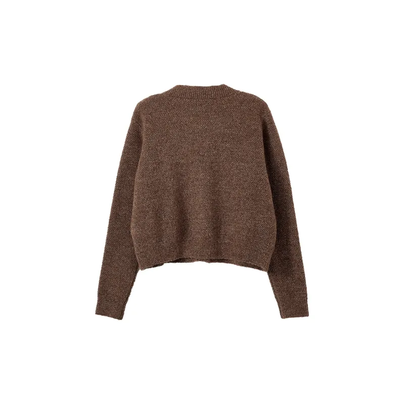 XIANGYING Sweaters Women's Coffee-1