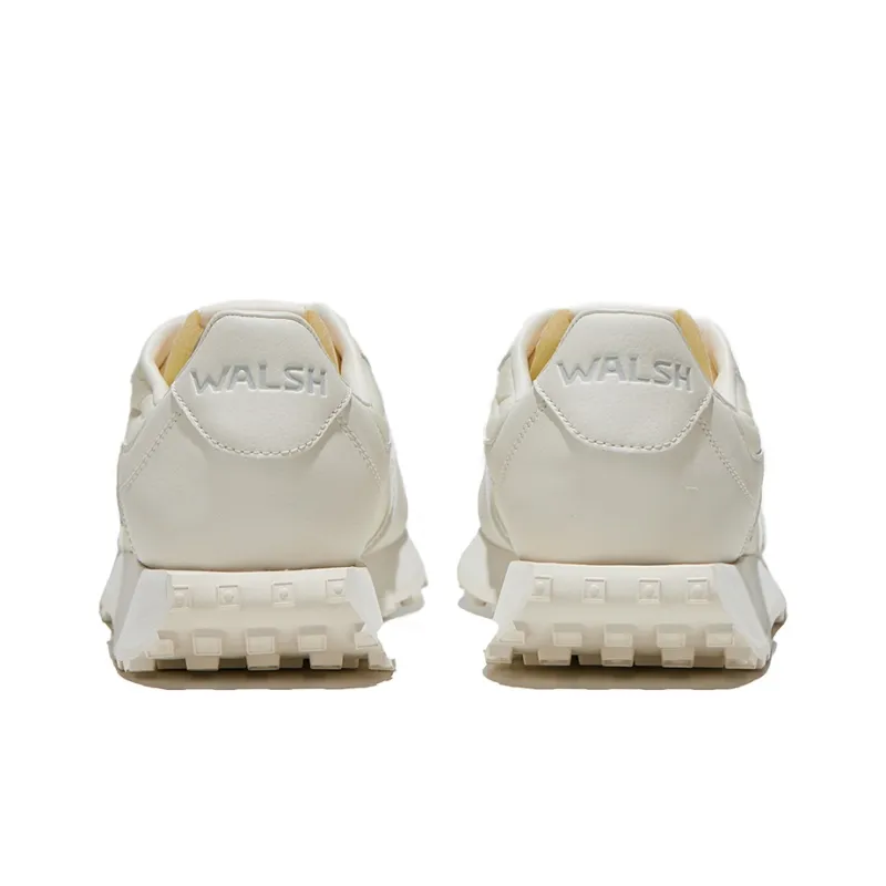 Norman Walsh Slip Resistant Breathable Supportive Lightweight Height Increasing Low Top Casual Shoes Unisex White-4