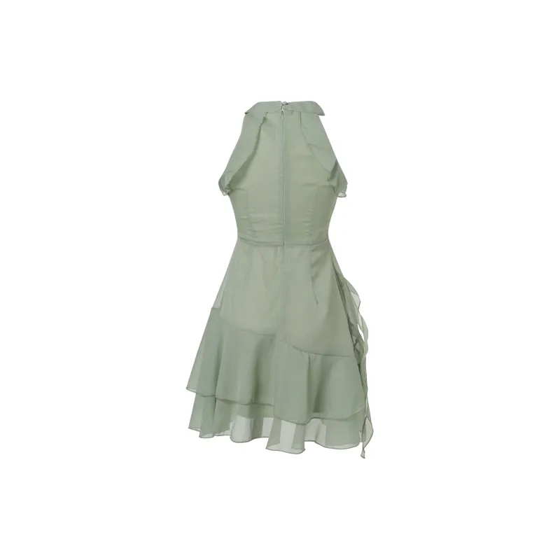 BEAUTIFUL CONFESSION Sleeveless Dresses Women's Green-1