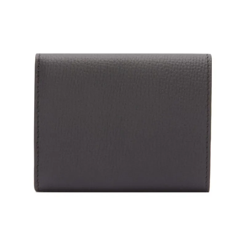 LOEWE Anagram Pebbled Calfskin Wallet Women's Black-1