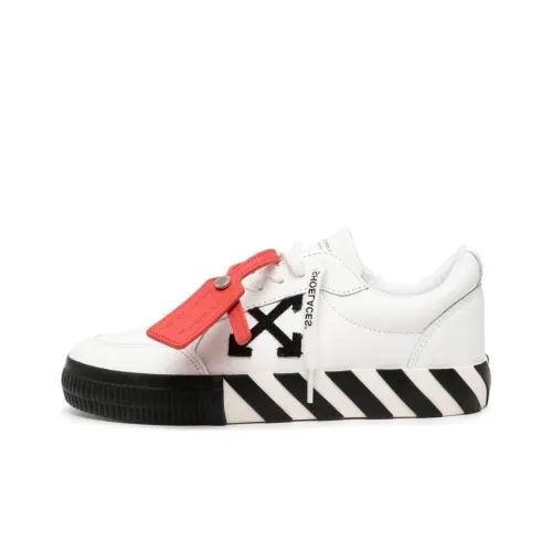 OFF-WHITE Vulcanized Low Canvas White Black Ice Women's