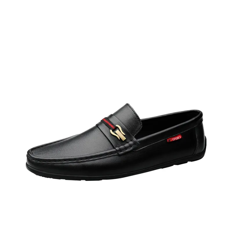 CKVUSAMG Gommino Loafers Unisex Black/White-10