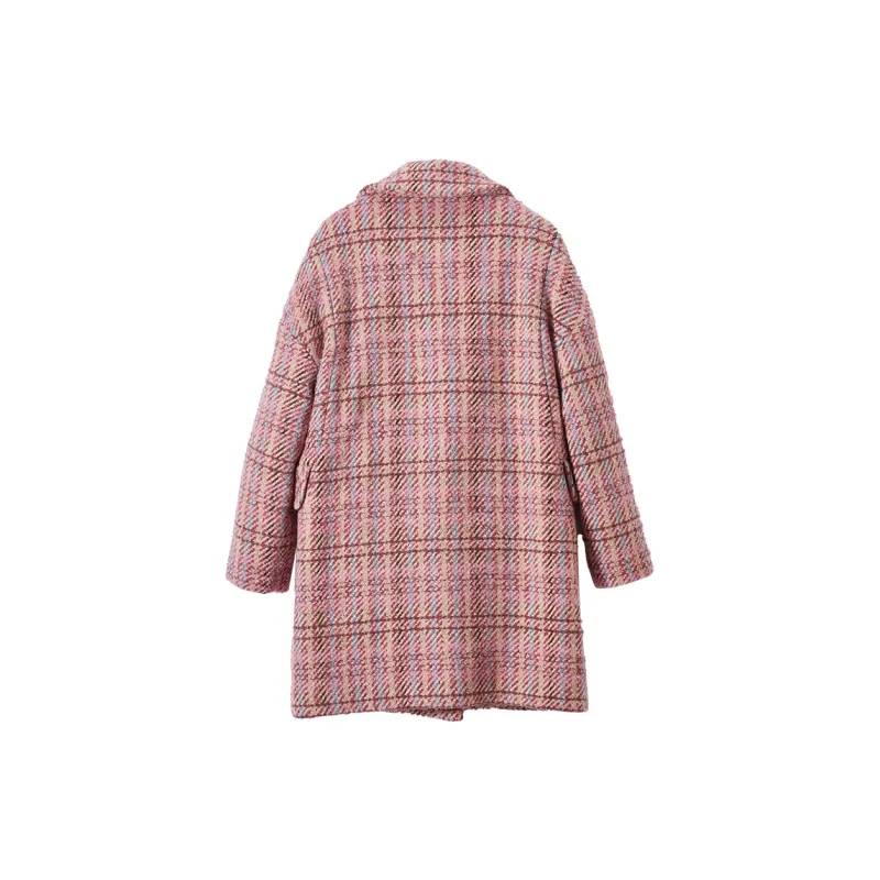 XIANGYING Coats Women's Plum Red-1